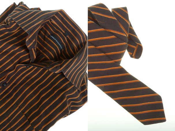Ein Hemd und die daraus gefertigte Krawatte