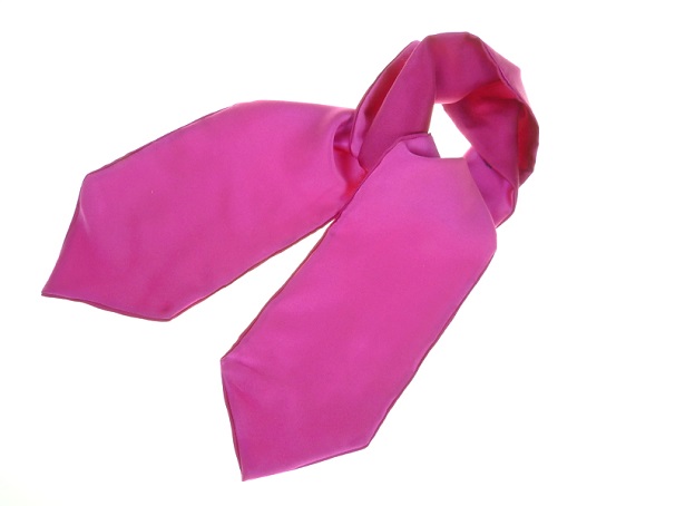 Krawattenschal in pink, in Handarbeit hergestellt